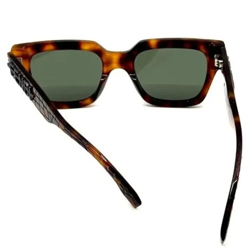 Fendi FE40078I - 52N - 51 Okulary przeciwsłoneczne Havana Kanciaste
