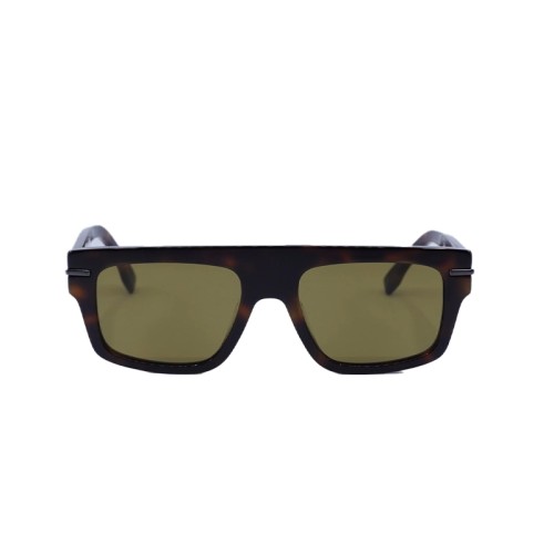 Fendi FE40091U - 53E - 54 Okulary przeciwsłoneczne Havana Płaska góra