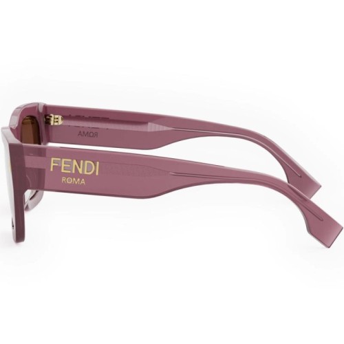 Fendi FE40100I - 81E - 53 Okulary przeciwsłoneczne Różowy Kanciaste