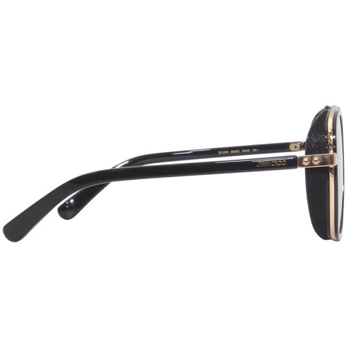 Jimmy Choo ELVA/S - 2M29O - 54 Okulary przeciwsłoneczne Czarny Pillow (zaokrąglony)