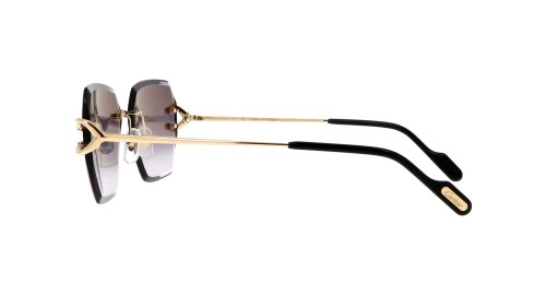 Cartier CT0466S - 001 - 58 Okulary przeciwsłoneczne Złoty Kanciaste