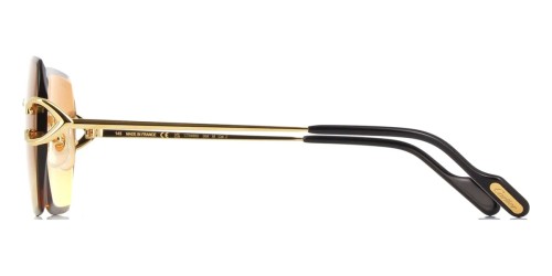 Cartier CT0466S - 004 - 58 Okulary przeciwsłoneczne Złoty Kanciaste
