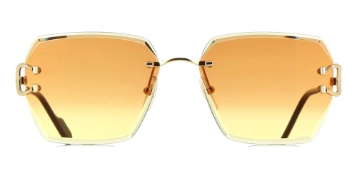 Cartier CT0466S - 004 - 58 Okulary przeciwsłoneczne Złoty Kanciaste