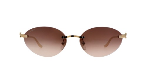 Cartier CT0504S - 003 - 58 Okulary przeciwsłoneczne Złoty Owalny