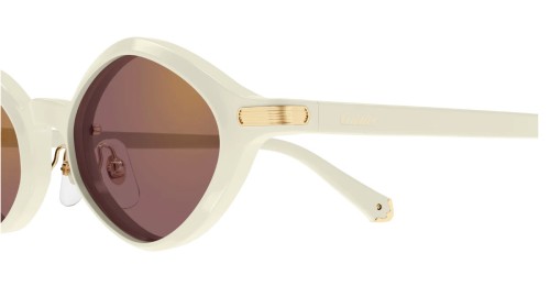 Cartier CT0540S - 005 - 48 Okulary przeciwsłoneczne Biały Owalny