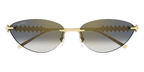 Cartier CT0543S Clash de Cartier - 001 - 58 Okulary przeciwsłoneczne Złoty Kocie oczy
