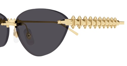 Cartier CT0543S Clash de Cartier - 002 - 58 Okulary przeciwsłoneczne Złoty Kocie oczy