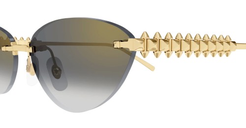 Cartier CT0543S Clash de Cartier - 001 - 58 Okulary przeciwsłoneczne Złoty Kocie oczy