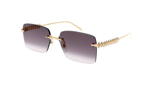 Cartier CT0545S Clash de Cartier - 001 - 58 Okulary przeciwsłoneczne Złoty Kanciaste
