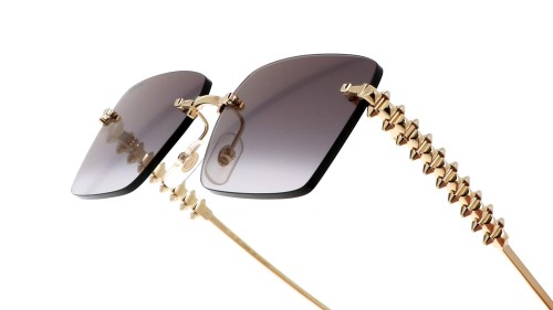 Cartier CT0545S Clash de Cartier - 001 - 58 Okulary przeciwsłoneczne Złoty Kanciaste