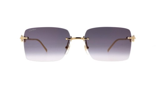 Cartier CT0545S Clash de Cartier - 001 - 58 Okulary przeciwsłoneczne Złoty Kanciaste