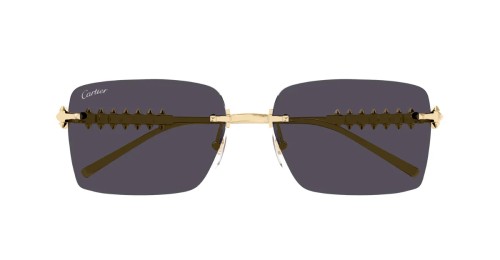 Cartier CT0545S Clash de Cartier - 002 - 58 Okulary przeciwsłoneczne Złoty Kanciaste