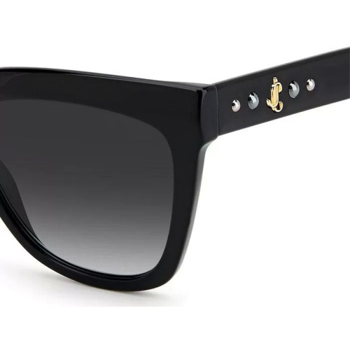 Jimmy Choo JULIEKA/S - 8079O - 55 Okulary przeciwsłoneczne Czarny Pillow (zaokrąglony)