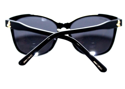 Jimmy Choo LIDIE/F/SK - 1EIIR - 59 Okulary przeciwsłoneczne Czarny Kocie oczy