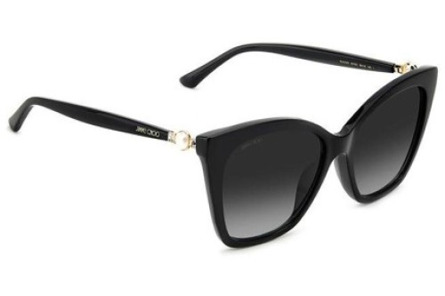 Jimmy Choo RUA/G/S - 8079O - 56 Okulary przeciwsłoneczne Czarny Kocie oczy