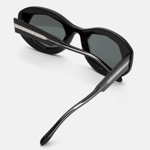 Marni C6H Mount Bromo Blck Fndtn - 52 Okulary przeciwsłoneczne Czarny Owalny
