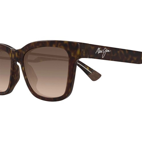 Maui Jim MJ0644S HANOHANO - 002 - 53 - Z SOCZEWKAMI POLARYZACYJNYMI Okulary przeciwsłoneczne Havanna Kanciaste