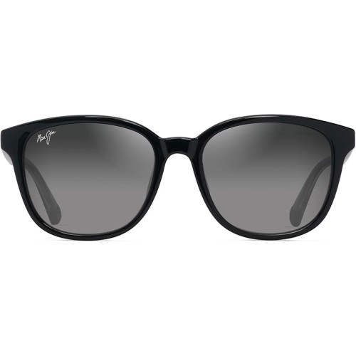 Maui Jim MJ0647SA KU'IKAHI AF - 001 - 55 - Z SOCZEWKAMI POLARYZACYJNYMI Okulary przeciwsłoneczne Czarny Pillow (zaokrąglony)