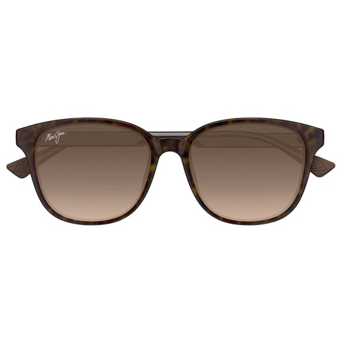 Maui Jim MJ0647SA KU'IKAHI AF - 002 - 55 - Z SOCZEWKAMI POLARYZACYJNYMI Okulary przeciwsłoneczne Havana Pillow (zaokrąglony)