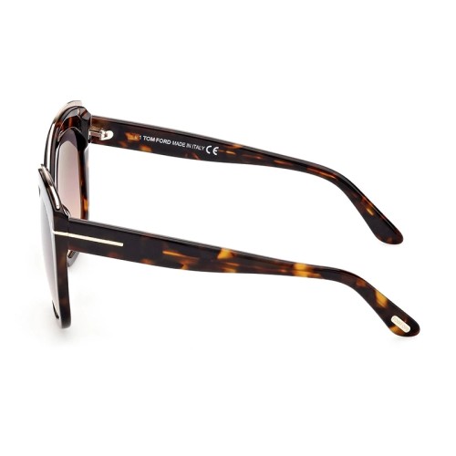 Tom Ford FT0944 CHANTALLE - 55B - 55 Okulary przeciwsłoneczne Havanna Pillow (zaokrąglony)