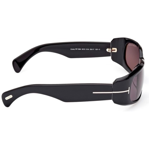 Tom Ford FT1064 ECO COREY - 01A - 59 Okulary przeciwsłoneczne Czarny Kanciaste