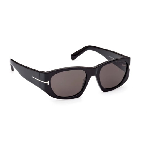 Tom Ford FT0987 ECO CYRILLE-02 - 01A - 53 Okulary przeciwsłoneczne Czarny Kanciaste