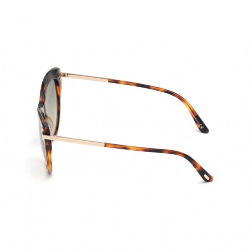 Tom Ford FT0821 KIRA - 55P - 56 Okulary przeciwsłoneczne Havanna Kocie oczy