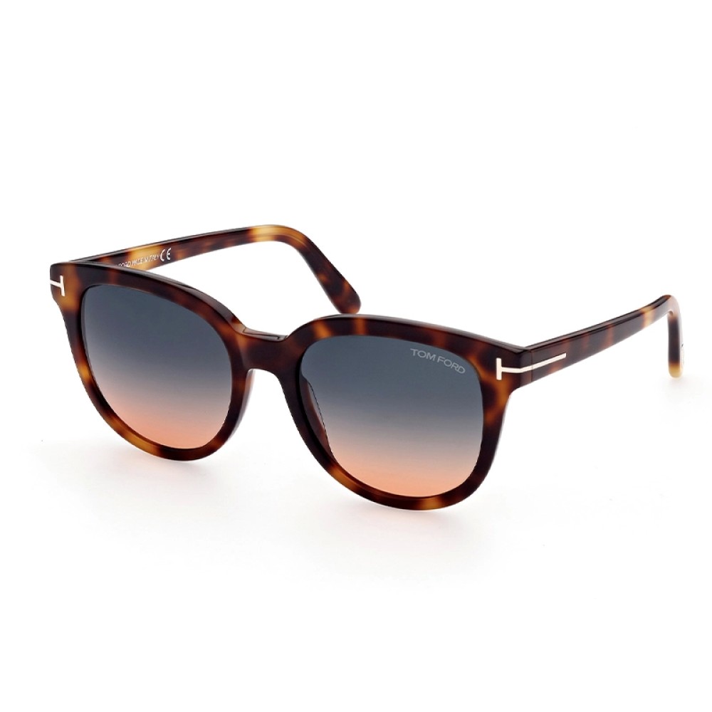 Tom Ford FT0914 OLIVIA-02 - 53P - 54 Okulary przeciwsłoneczne Havanna Pillow (zaokrąglony)