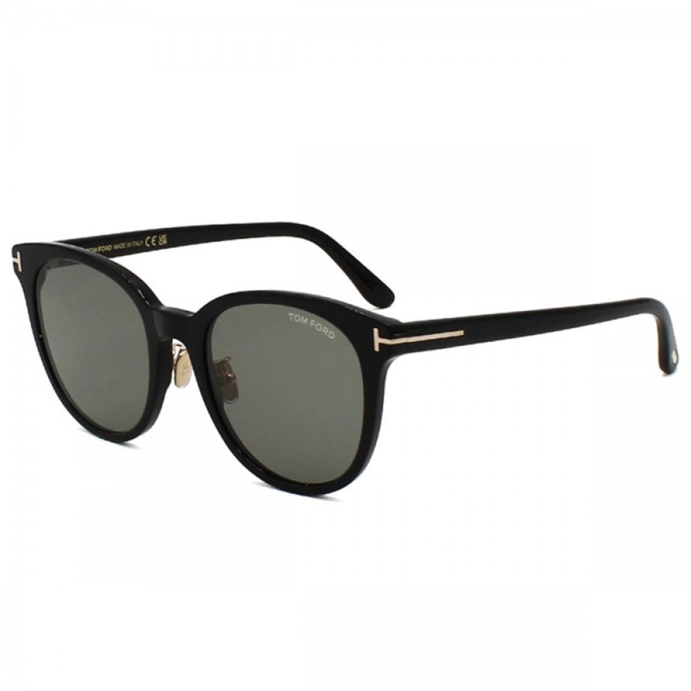 Tom Ford FT1133-K ECO - 01A - 55 Okulary przeciwsłoneczne Czarny Zaokrąglony