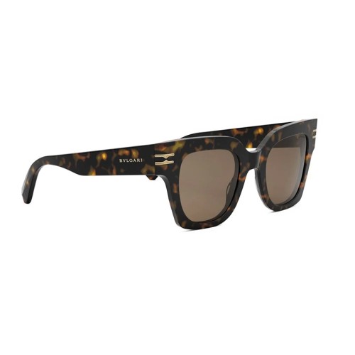 Bvlgari BV40013I ZERO1 - 52E - 49 Okulary przeciwsłoneczne Havanna Kanciaste