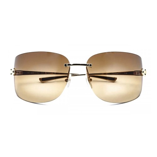 Cartier CT0266S - 004 - 61 Okulary przeciwsłoneczne Złoty Kanciaste