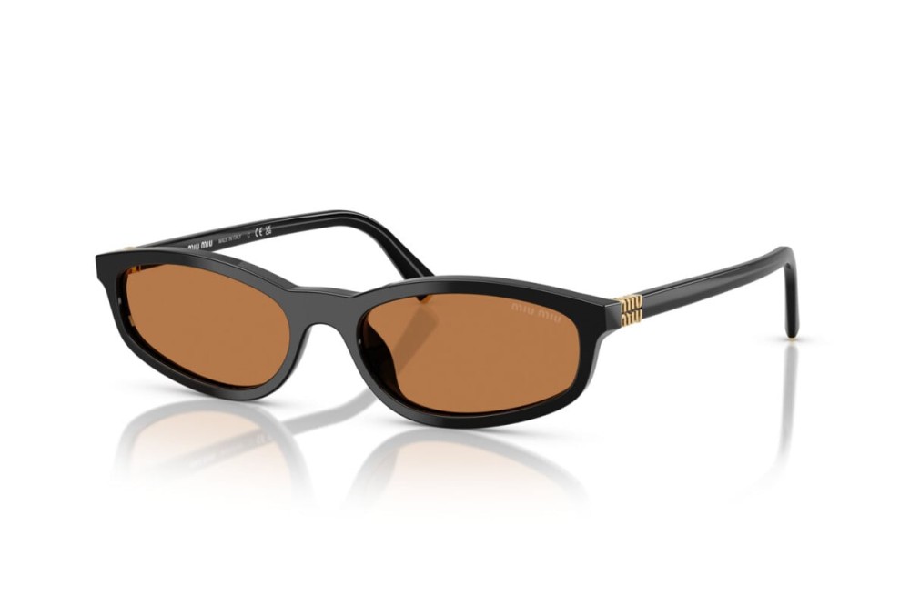 MIU MIU MU A06S - 16K10I - 54 Okulary przeciwsłoneczne Czarny Owalny