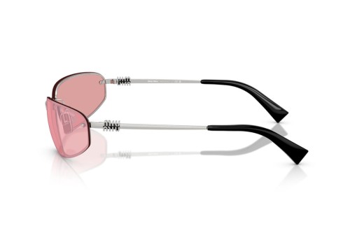 MIU MIU MU A50S - 1BC70J - 68 Okulary przeciwsłoneczne Srebrny Prostokątny