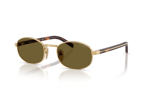 PRADA PR B53S - 5AK09Z - 52 Okulary przeciwsłoneczne Złoty Owalny