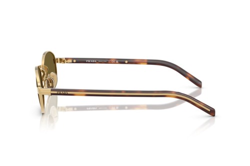 PRADA PR B53S - 5AK09Z - 52 Okulary przeciwsłoneczne Złoty Owalny