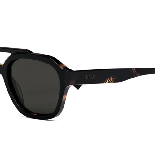 Fendi FE40076U - 01A - 52 Okulary przeciwsłoneczne Pilotki (aviator)