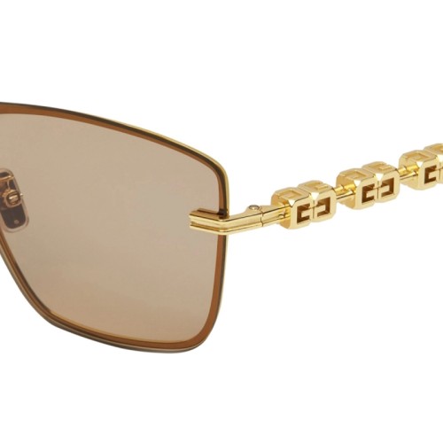 Givenchy GV40052U - 30E - 138 Okulary przeciwsłoneczne Złoty Jednoszybowe