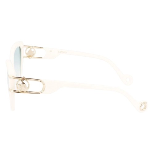 Lanvin LNV643S - 102 - 56 Okulary przeciwsłoneczne Biały Kocie oczy