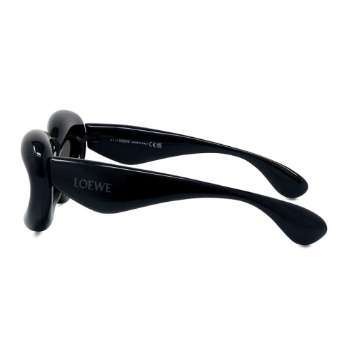 Loewe LW40097I - 01A - 55 Okulary przeciwsłoneczne Czarny Kocie oczy