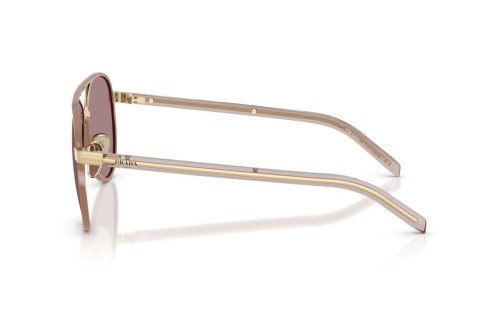 PRADA PR B57S - ​24E20I - ​59 Okulary przeciwsłoneczne Złoty Pilotki (aviator)