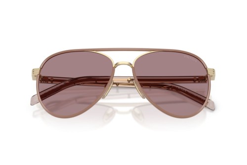 PRADA PR B57S - ​24E20I - ​59 Okulary przeciwsłoneczne Złoty Pilotki (aviator)