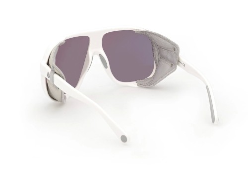 Moncler ML0206 DIFFRACTOR - 24C - 66 Okulary przeciwsłoneczne Biały Jednoszybowe