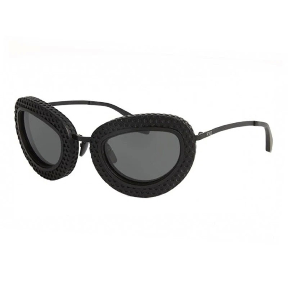 Off-White OERI099 TOKYO - 1007 - 52 Okulary przeciwsłoneczne Czarny Owalny