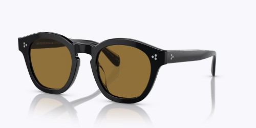 OLIVER PEOPLES OV5382SU BOUDREAU L.A (HANMADE IN JAPAN) - 100573 - 48 Okulary przeciwsłoneczne Czarny Okrągły