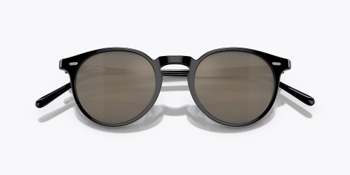 OLIVER PEOPLES OV5529SU ROGER FEDERER N.02 (HANDMADE IN JAPAN) - 177239 - 48 Okulary przeciwsłoneczne Czarny Okrągły