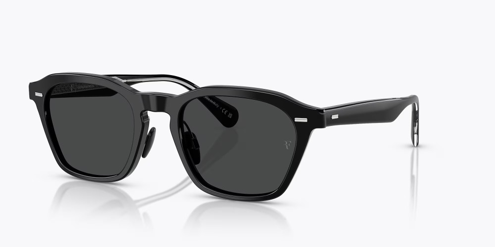 OLIVER PEOPLES OV5593S ROGER FEDERER R-11 - 149287 - 52 Okulary przeciwsłoneczne Czarny Kanciaste