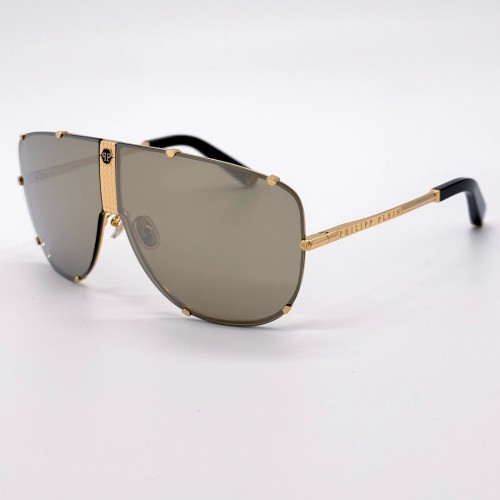 Philipp Plein SPP075 STUD - 400G - 69 Okulary przeciwsłoneczne Jednoszybowe