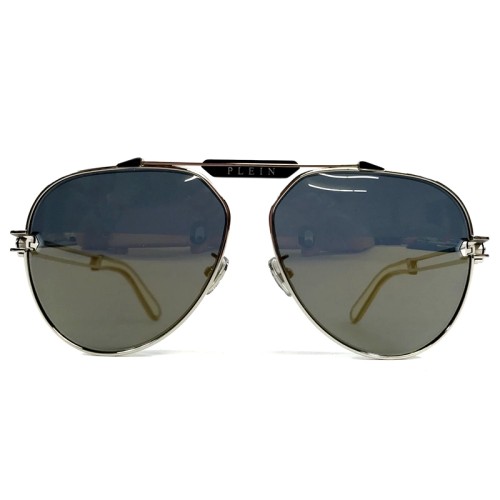 Philipp Plein SPP048 GOLDEN PLEIN SEVENTIES - 0K07 - 62 Okulary przeciwsłoneczne Pilotki (aviator)
