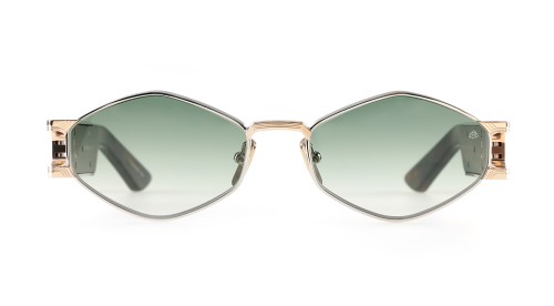 Maybach THE DRIVE II - PA/MG-AV-Z66 - 53 - POZŁACANY (GOLD PLATED) Okulary przeciwsłoneczne Złoty Owalny/Geometryczny