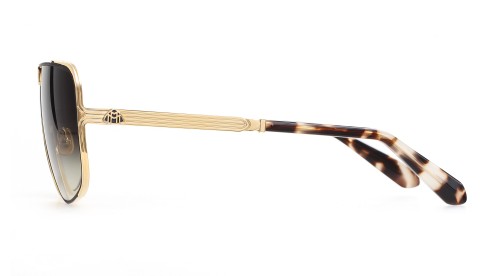 Maybach THE PRESENTER I - CHG/B-AAU-Z35 - 66 - POZŁACANY (GOLD PLATED) Okulary przeciwsłoneczne Pilotki (aviator)